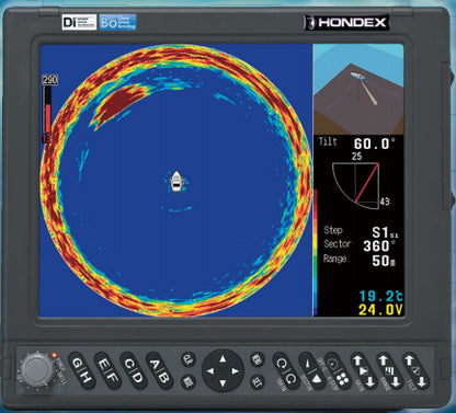 HE-773-DI-mk3+td303 Sonar 10.4" premium display, td303 290khz transducer, pipe